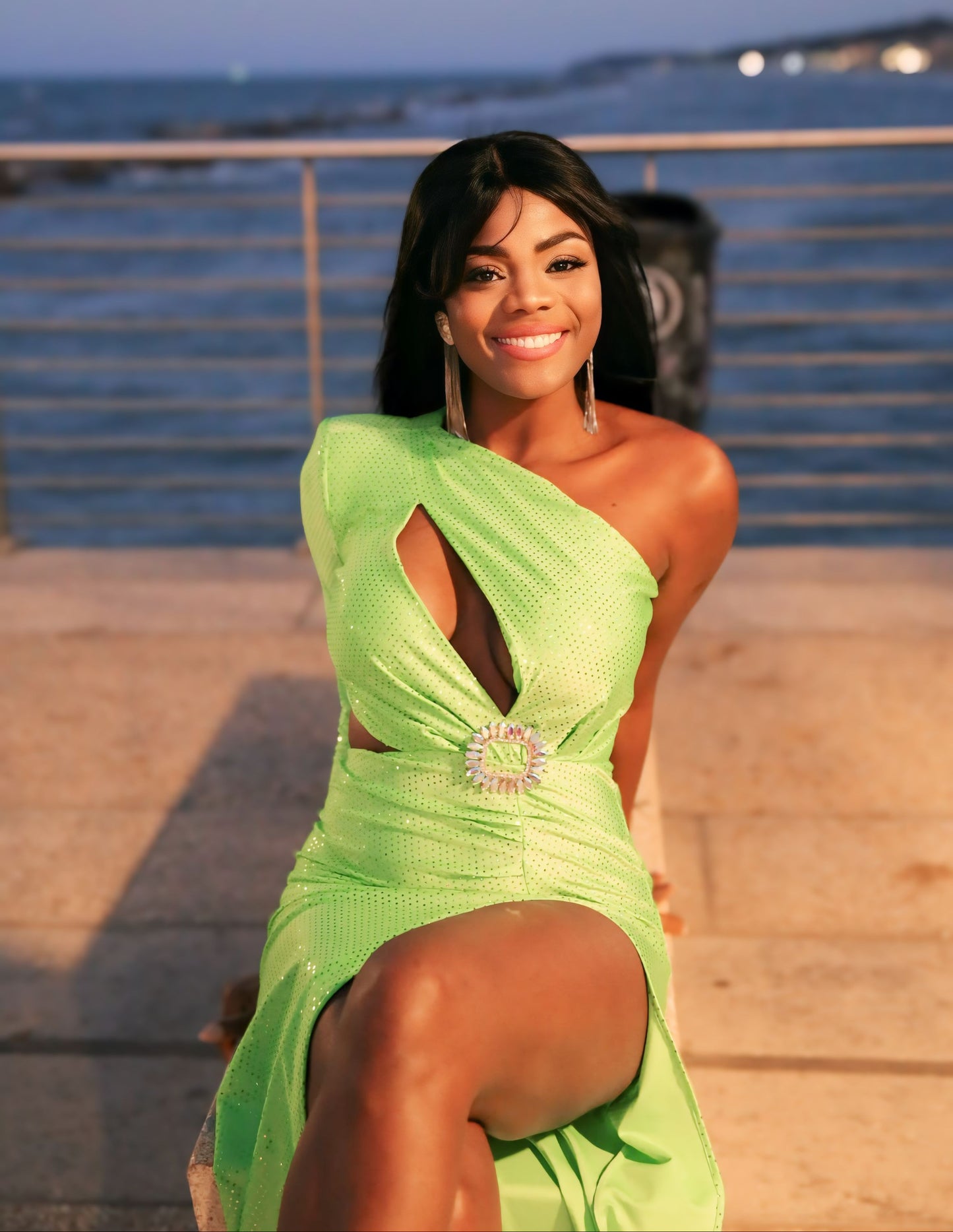 Abito sirena glitterato verde lime 🧜♀️💚 BUBY.S