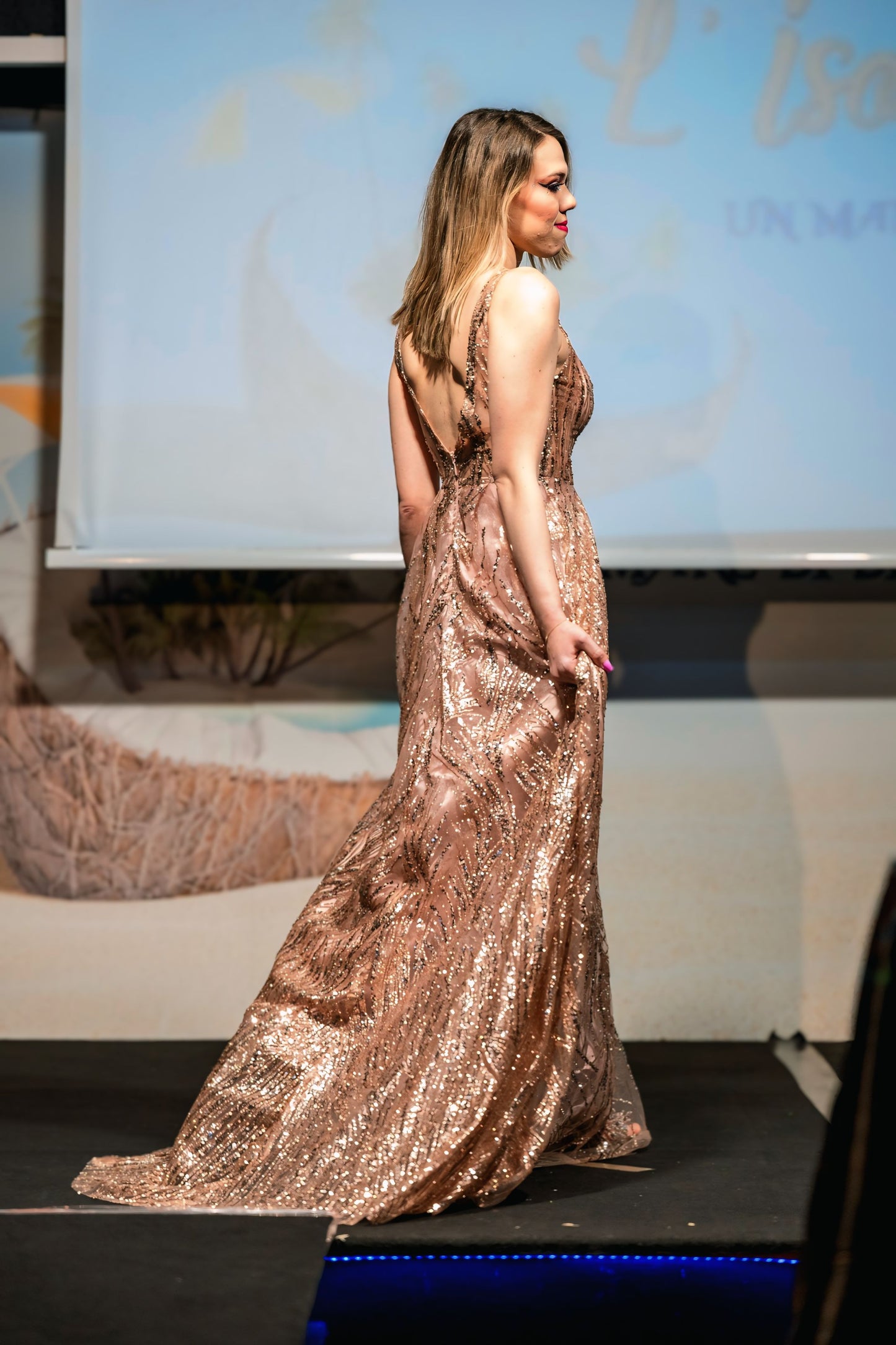 Abito lurex oro rosa BOHEME 💥 DEA FEA