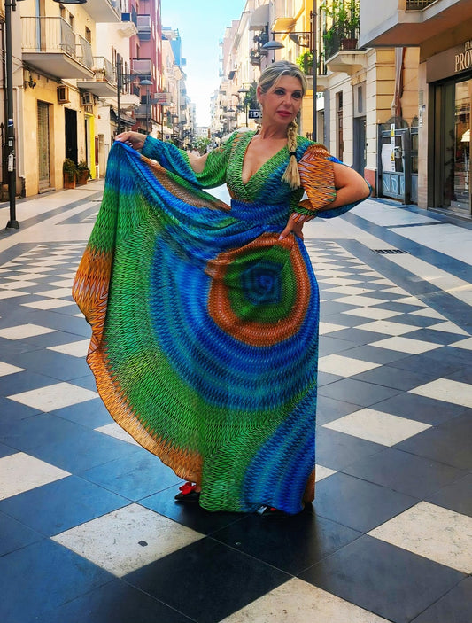 Abito multicolor geometrico 🎨 MELISSA COLLECTION