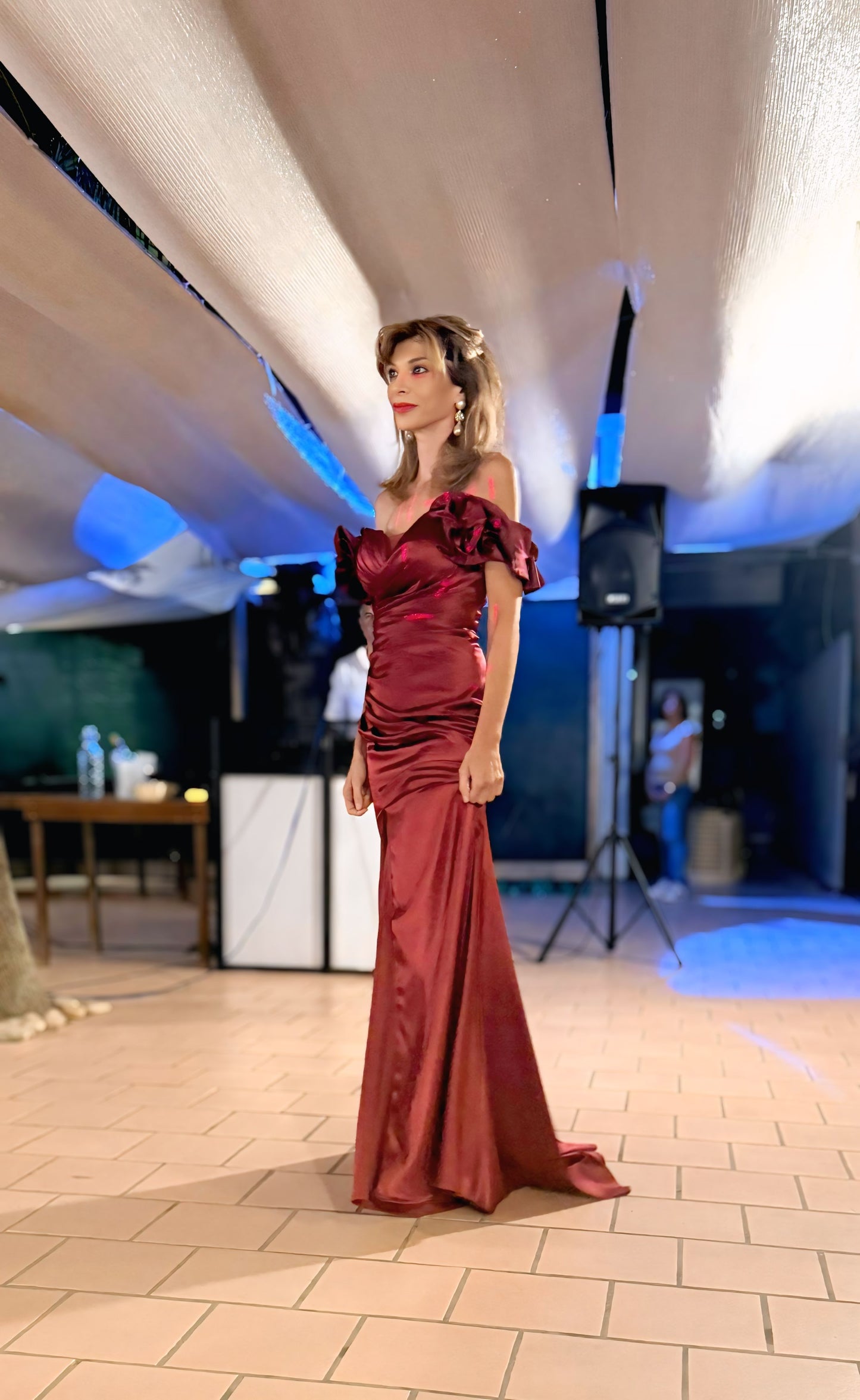 Abito ACQUAMARINA bordeaux 🌹DEA FEA