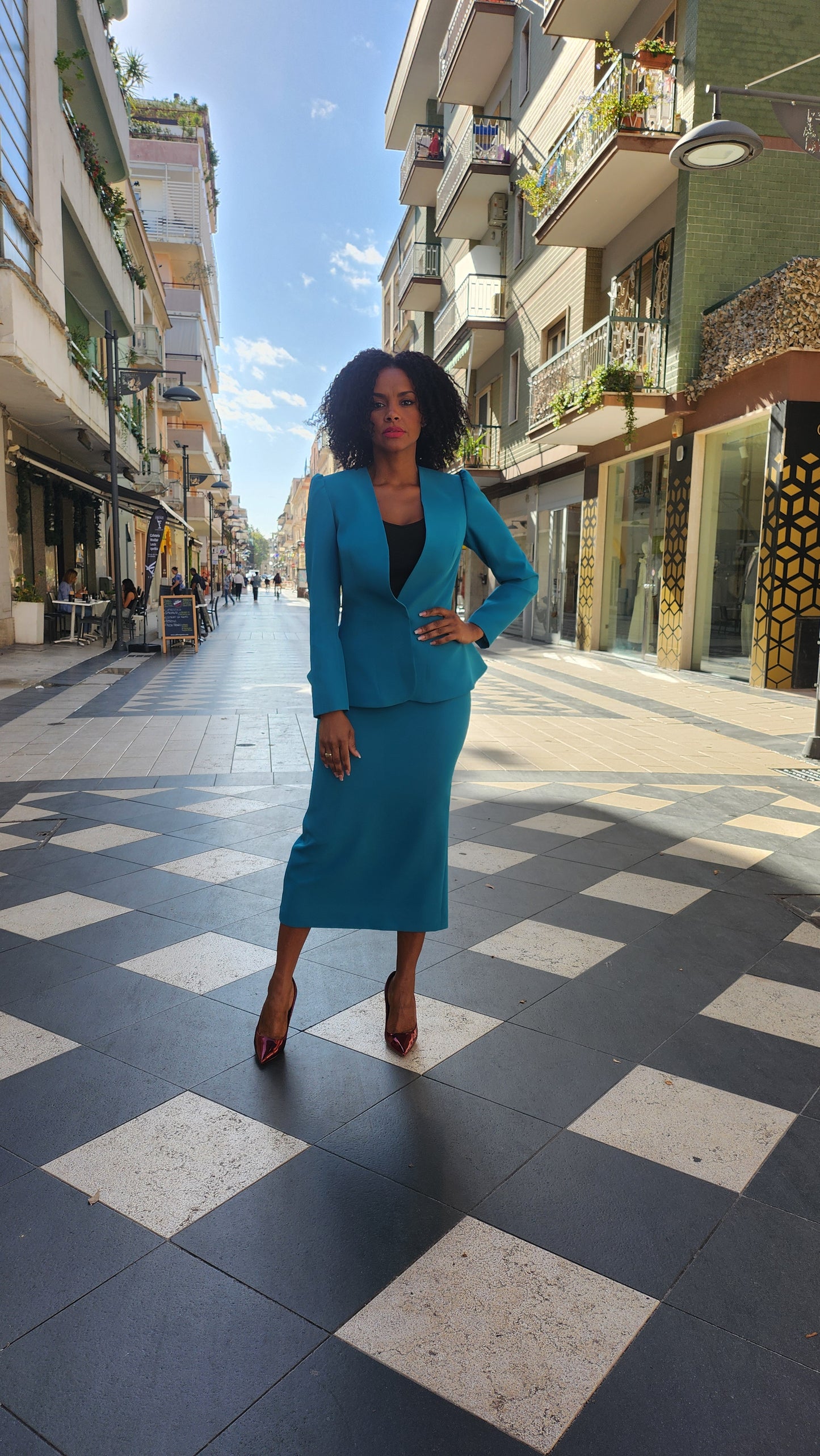 Tailleur BLOODY MARY verde ottanio🦋 DEA FEA