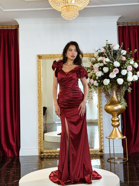 Abito ACQUAMARINA bordeaux 🌹DEA FEA