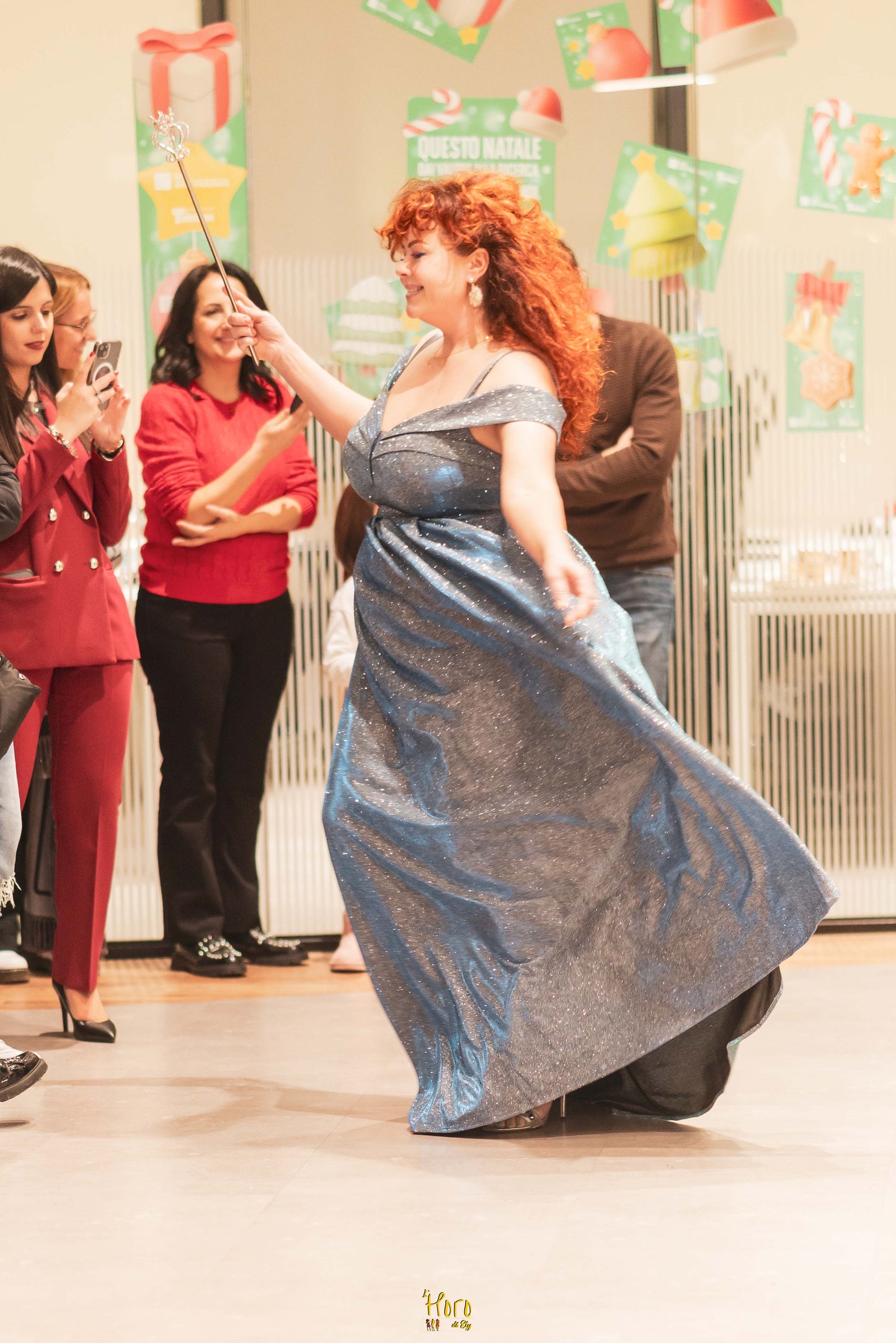 Abito BOTERO blu laminato 🧚♀️DEA FEA