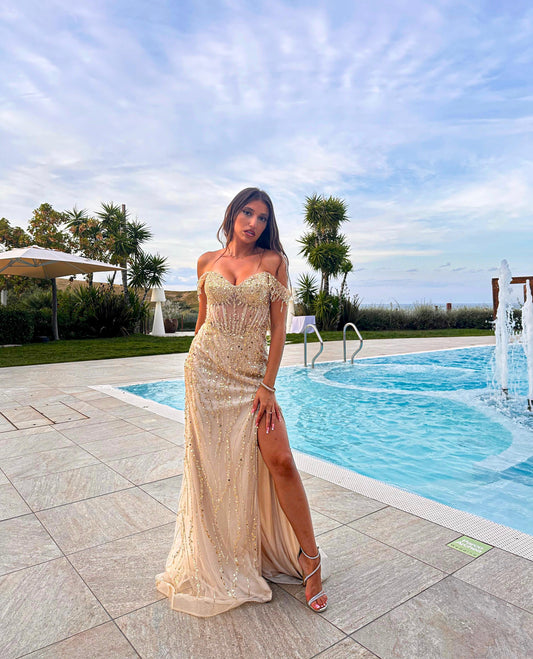 Abito ORIGAMI oro ✨️ DEA FEA