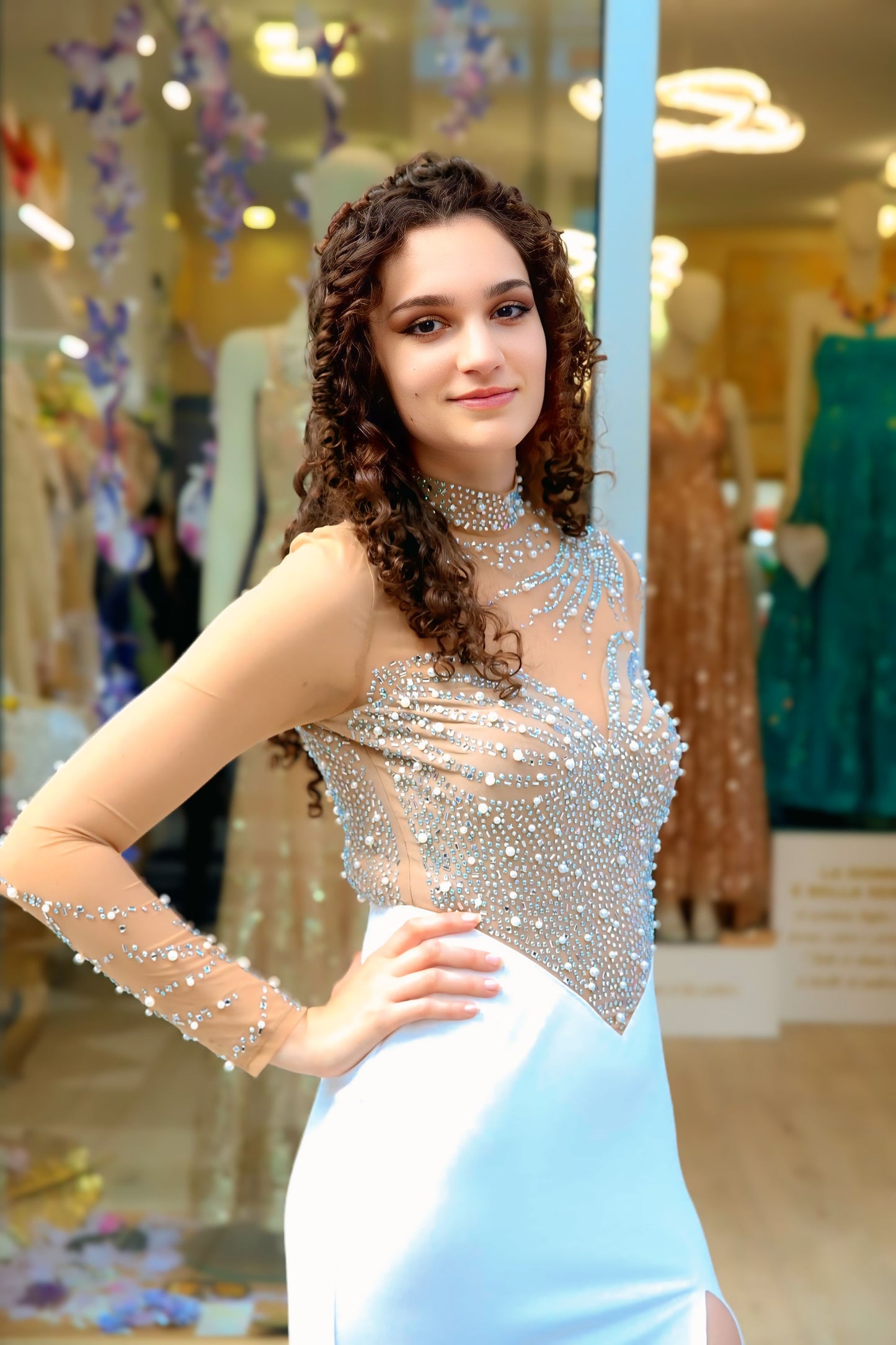 Abito sirena bianco prezioso 🧜‍♀️ DEA FEA