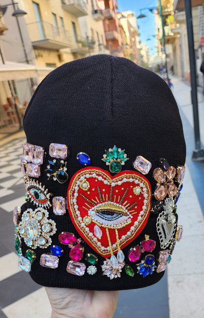 Berretto prezioso nero lungo 💎 LIANAS