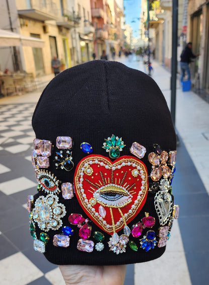 Berretto prezioso nero lungo 💎 LIANAS