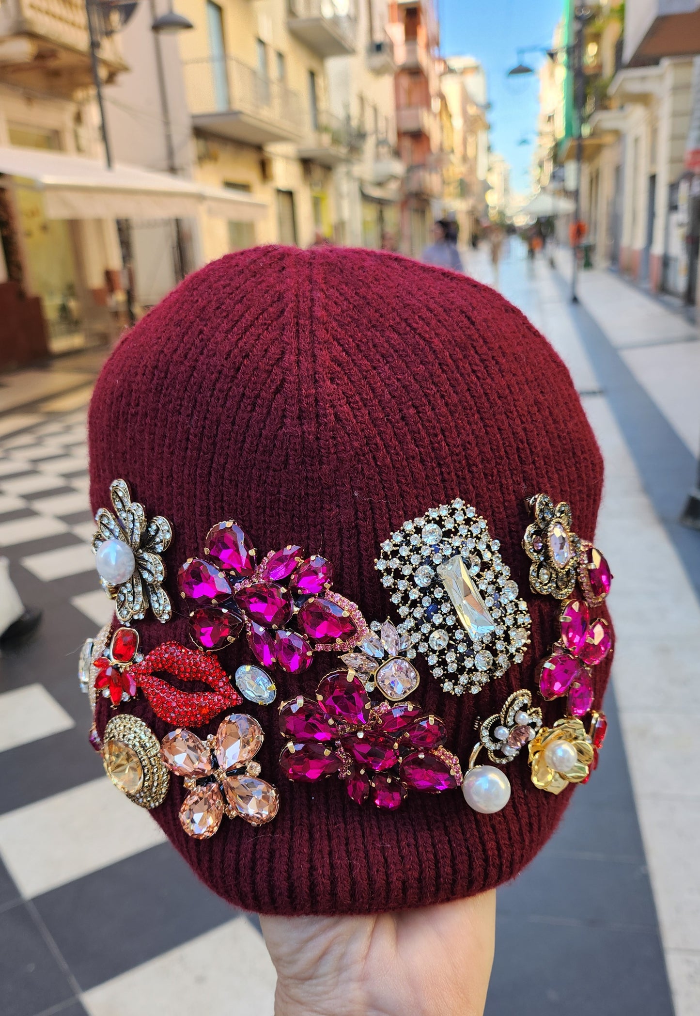Berretto prezioso bordeaux 💎 LIANAS