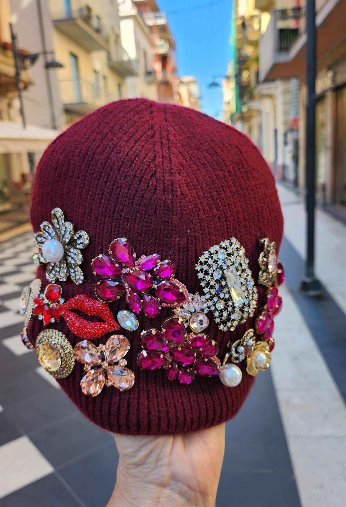 Berretto prezioso bordeaux 💎 LIANAS