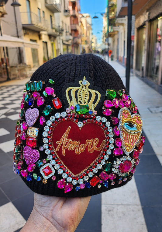 Berretto prezioso corto NERO💎 LIANAS