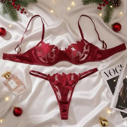 Completo rosso AURA 🌹 MALENA LINGERIE