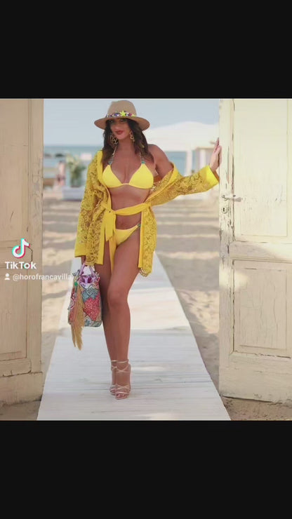 Spolverino pizzo giallo - CANNELLA