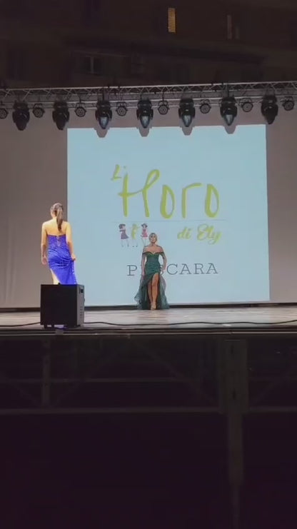Abito ORIGAMI verde ✍️ DEA FEA